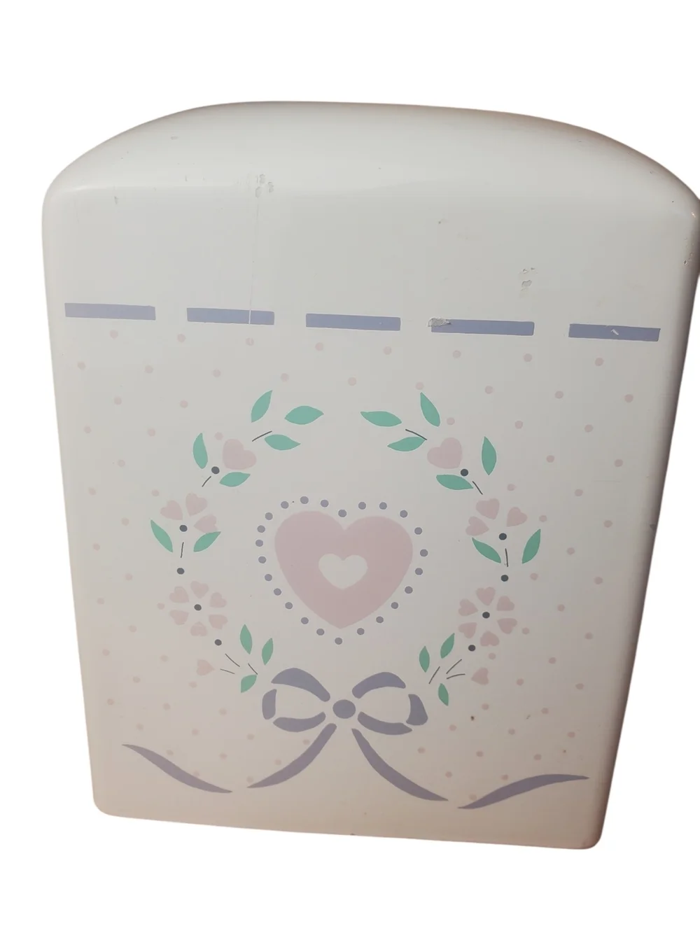Vintage Saturday Knight Ltd Ceramic Tissue Box Cover Heart Floral Shabby Chic